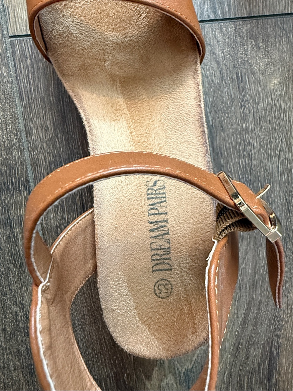 Dream Pairs Women's Brown Ankle-Strap Sandals - Picture 2 of 4